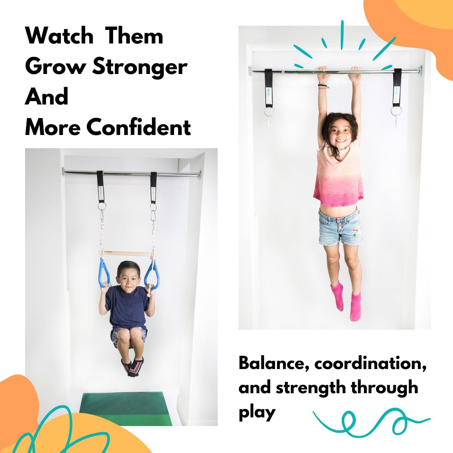 Kids Indoor Doorway Swing Set  - đánh giá và giá Gymnastic Ring