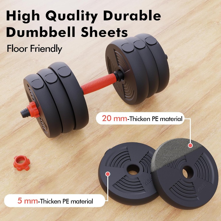 Adjustable Dumbbells Set, 60LB - đánh giá và giá Kettlebell