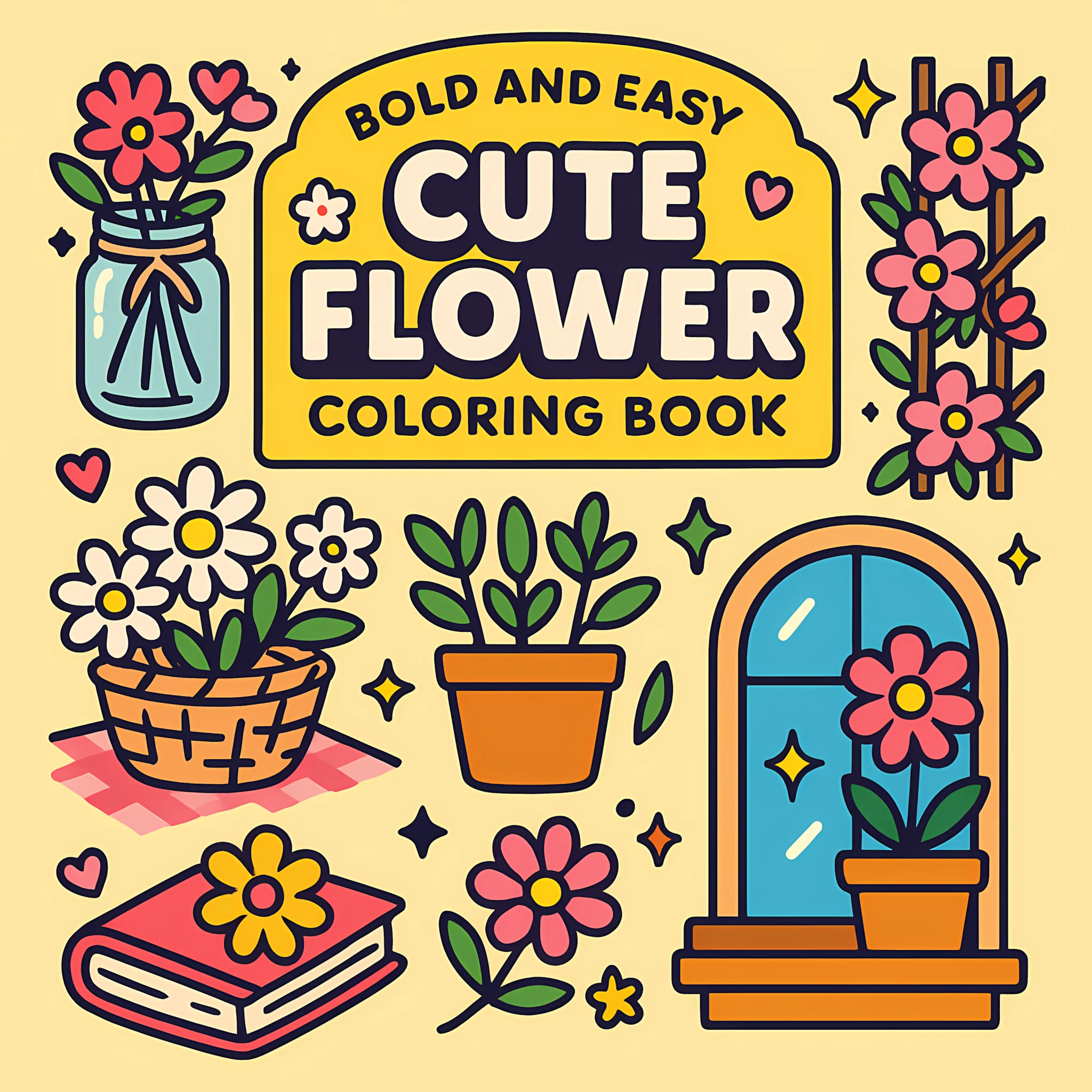 Easy Cute Flower Coloring Book - đánh giá và giá Chalk Bag