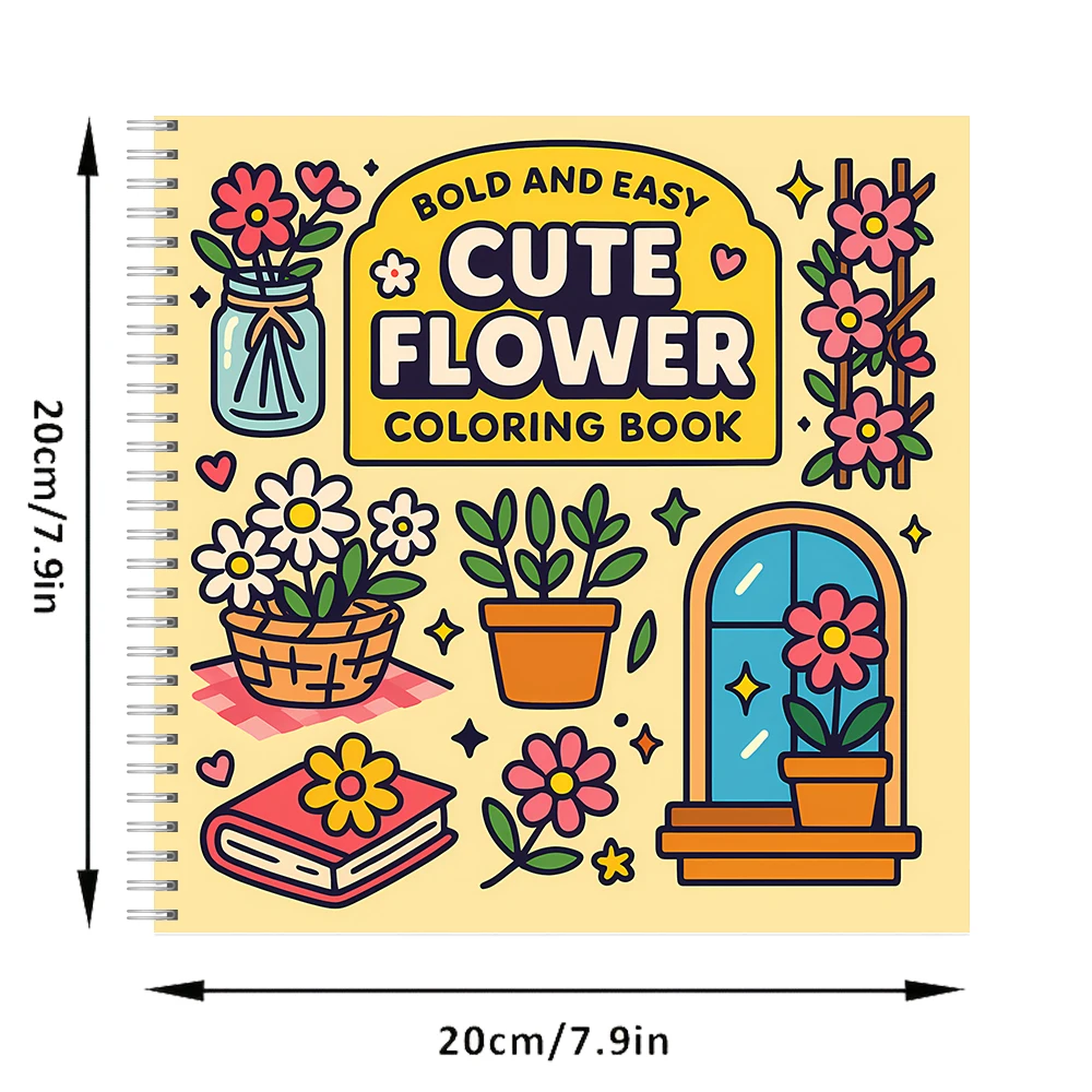 Easy Cute Flower Coloring Book - đánh giá và giá Chalk Bag